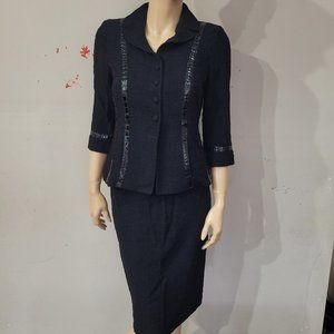 ST  JOHN COUTURE SKIRT SUIT